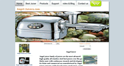 Desktop Screenshot of angel-juicers.com